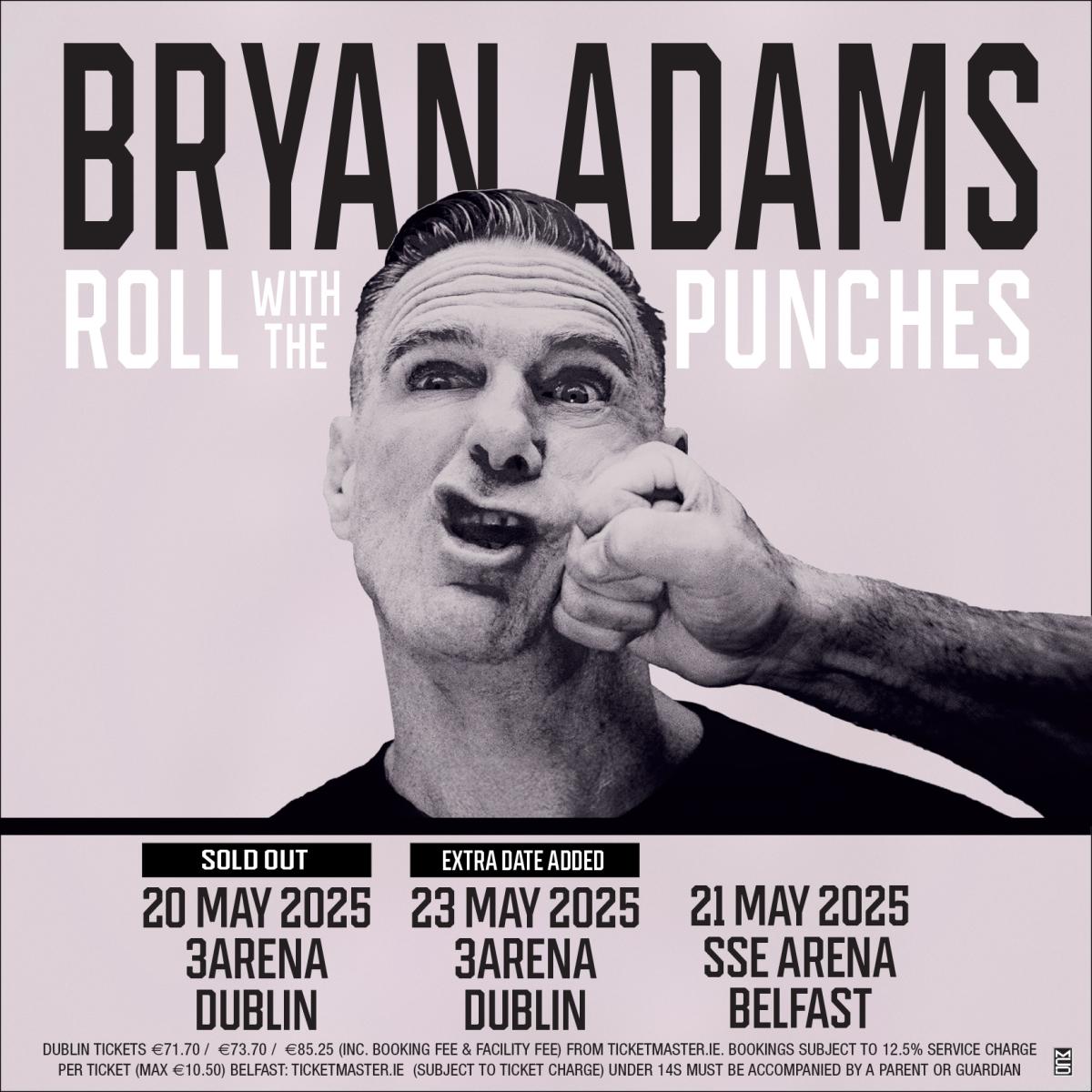 Bryan Adams new album ‘Roll With The Punches’ out August 29th 